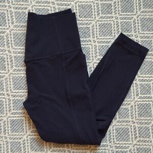 Athleta Salutation 7/8 Tights - Navy, Size S
